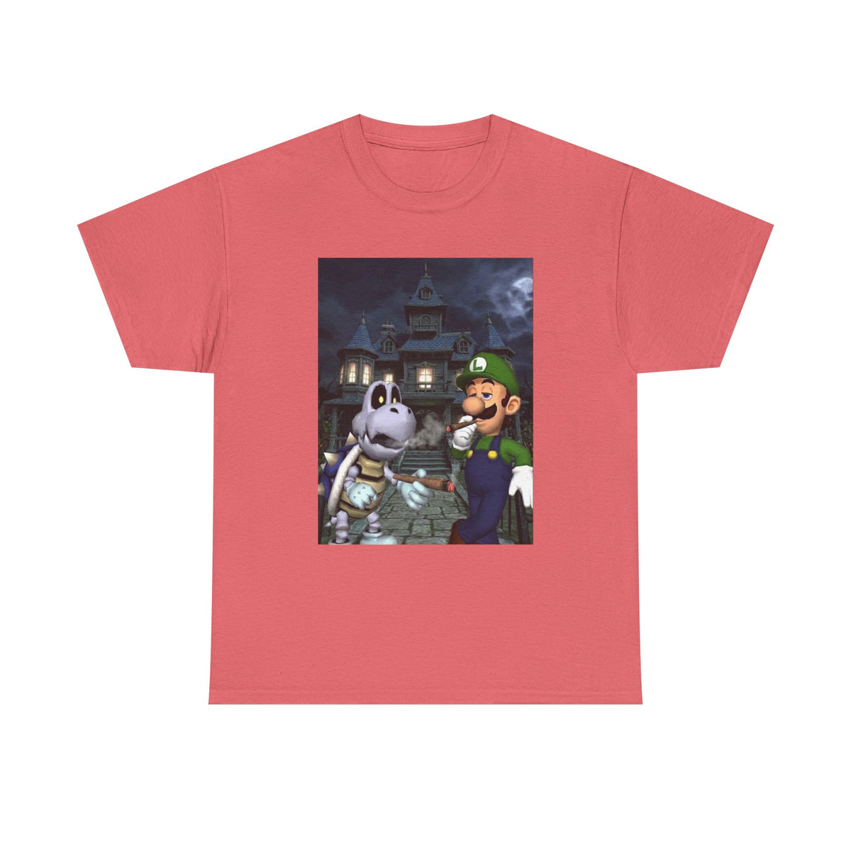 Luigi and Dry Bones Hotboxing Haunted Mansion Tee