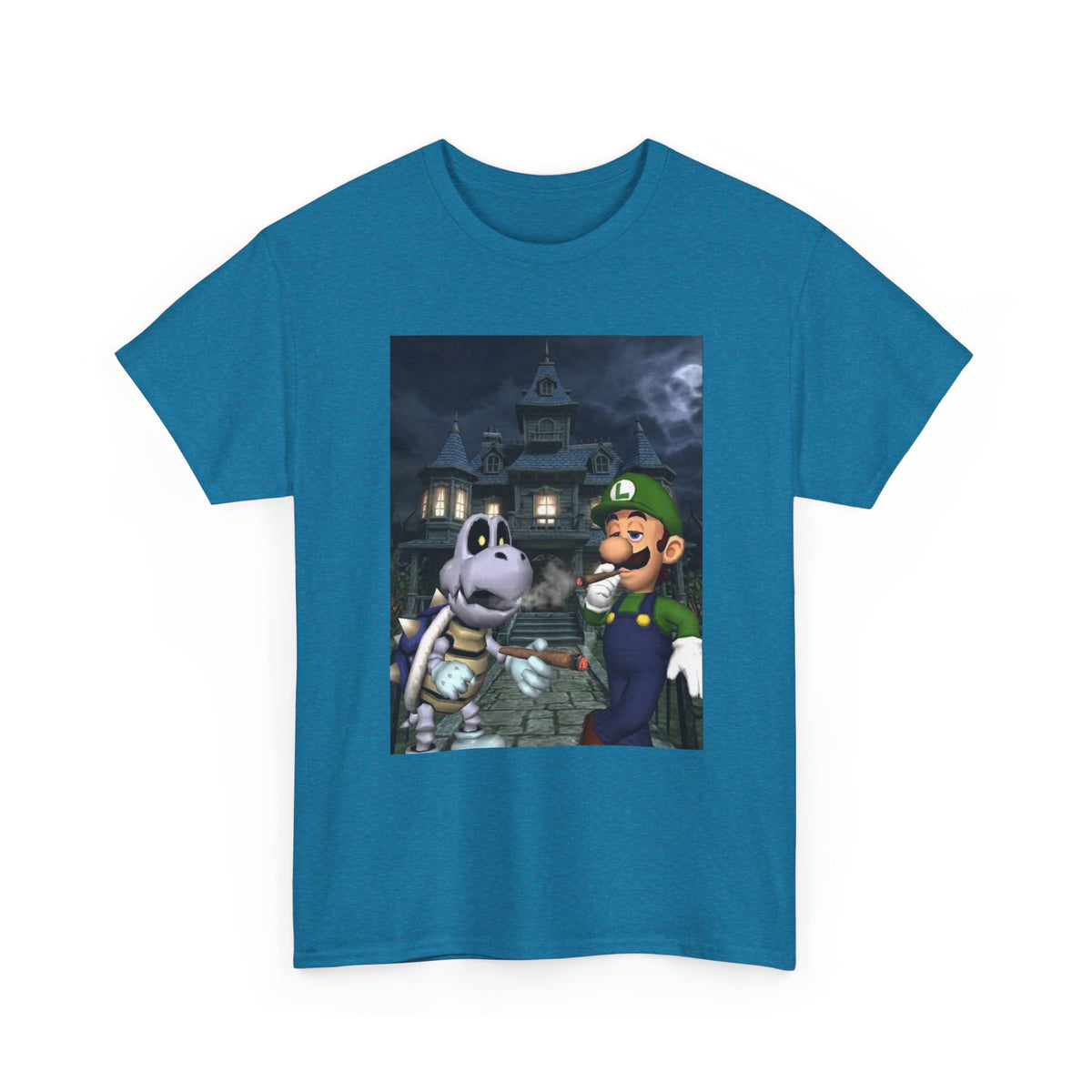 Luigi and Dry Bones Hotboxing Haunted Mansion Tee