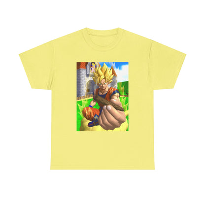 Super Saiyan Goku Holding A Blunt Tee