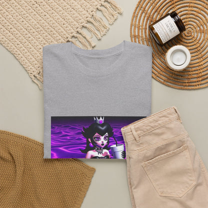 Goth Peach Wading In Purple Waves
