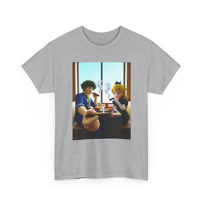 Spike Spiegel And Princess Peach Fast Food Smoke