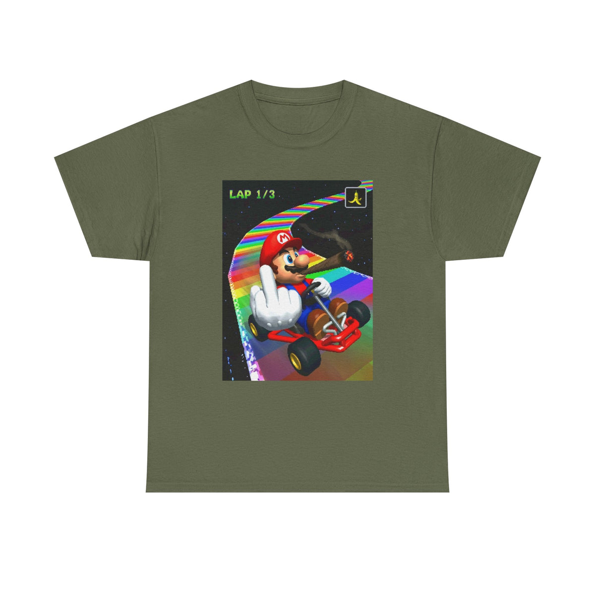 Mario Karting, Blazing, And Flipping The Bird Tee