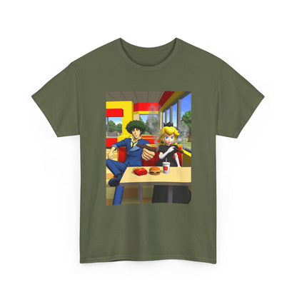 Spike Spiegel And Dark Peach Chilling Tee