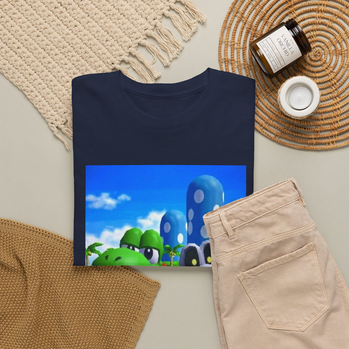 Yoshi and Dry Bones Flipping The Bird Tee (Design 4)