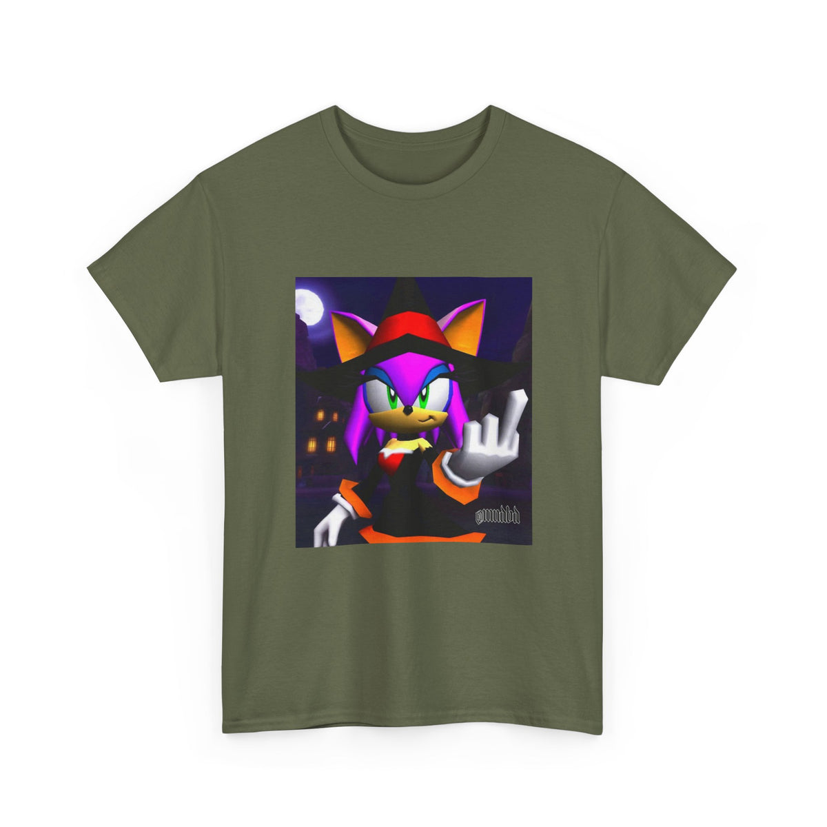 Witchy Sonic Character Giving Middle Finger
