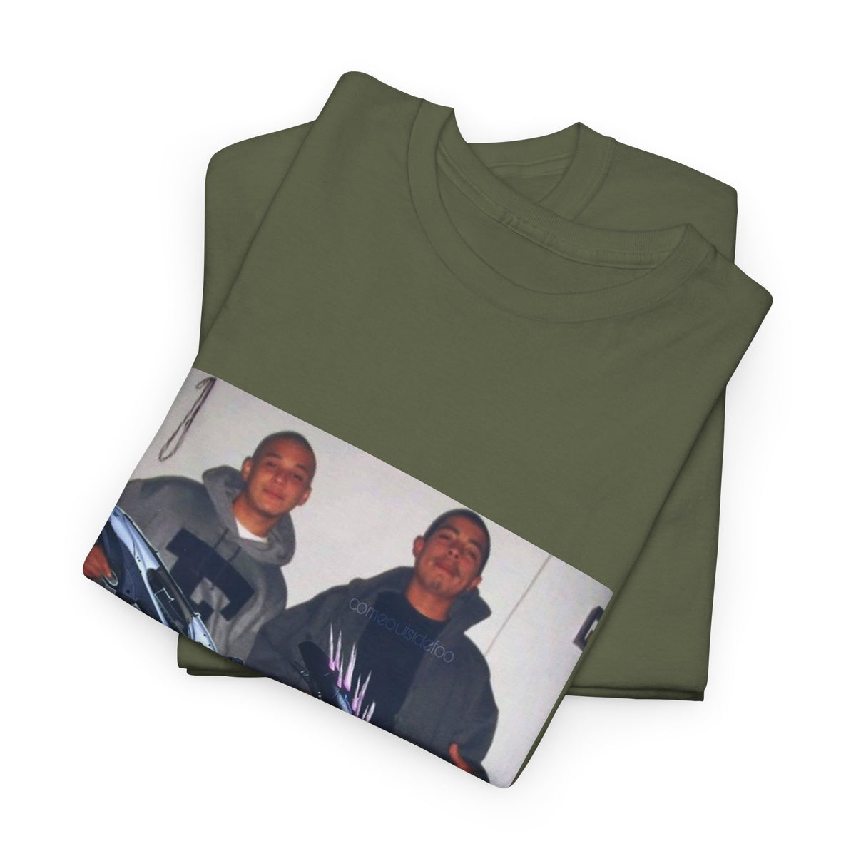Midnight Leaf Pulse Graphic Tee