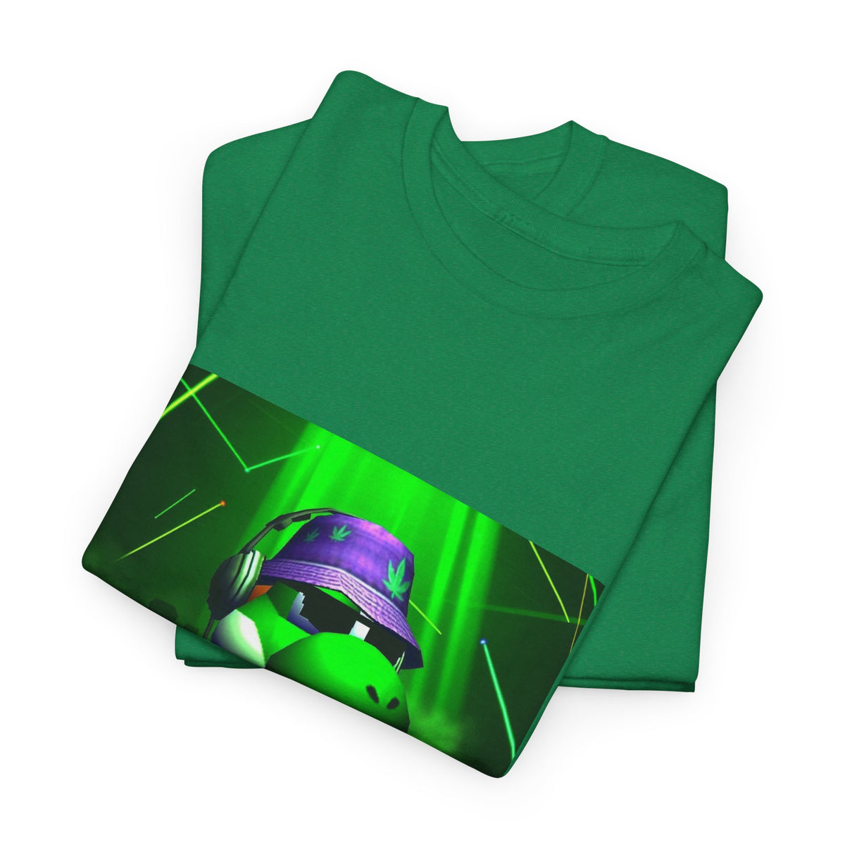 Yoshi DJing With Cannabis Bucket Hat Tee