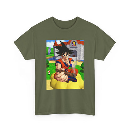 Goku Blazing On Nimbus At Mushroom Kingdom