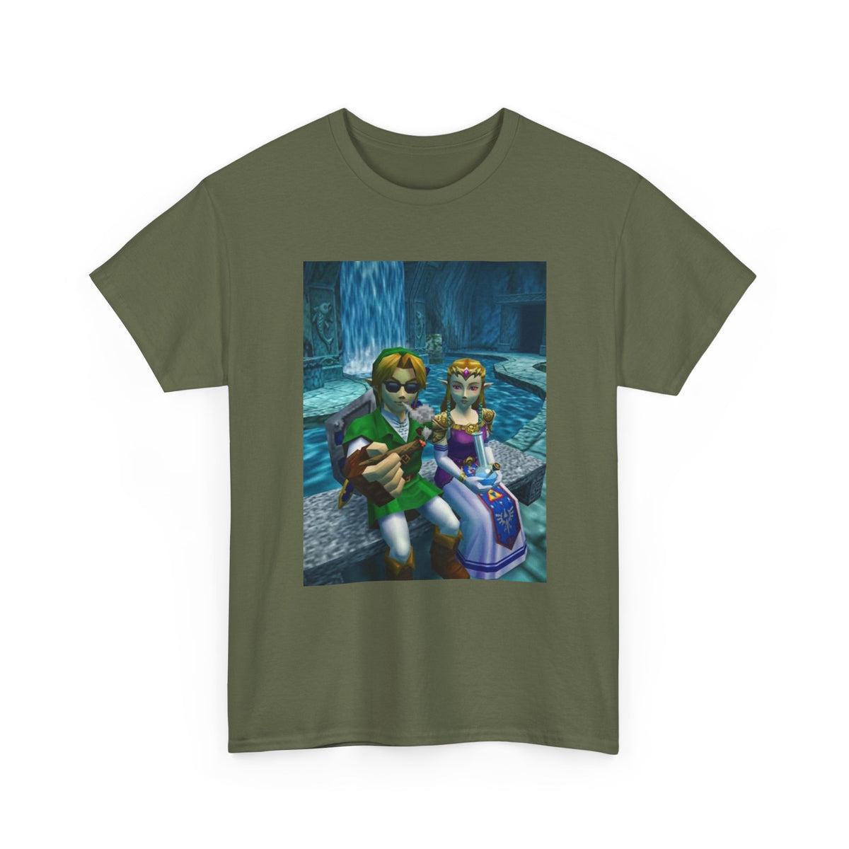 Link and Zelda Chilling and Smoking