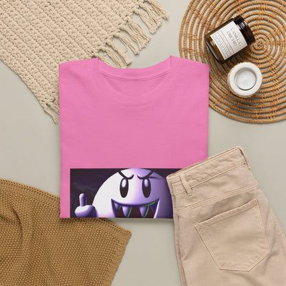 Edgy Ghost Flipping The Bird Tee
