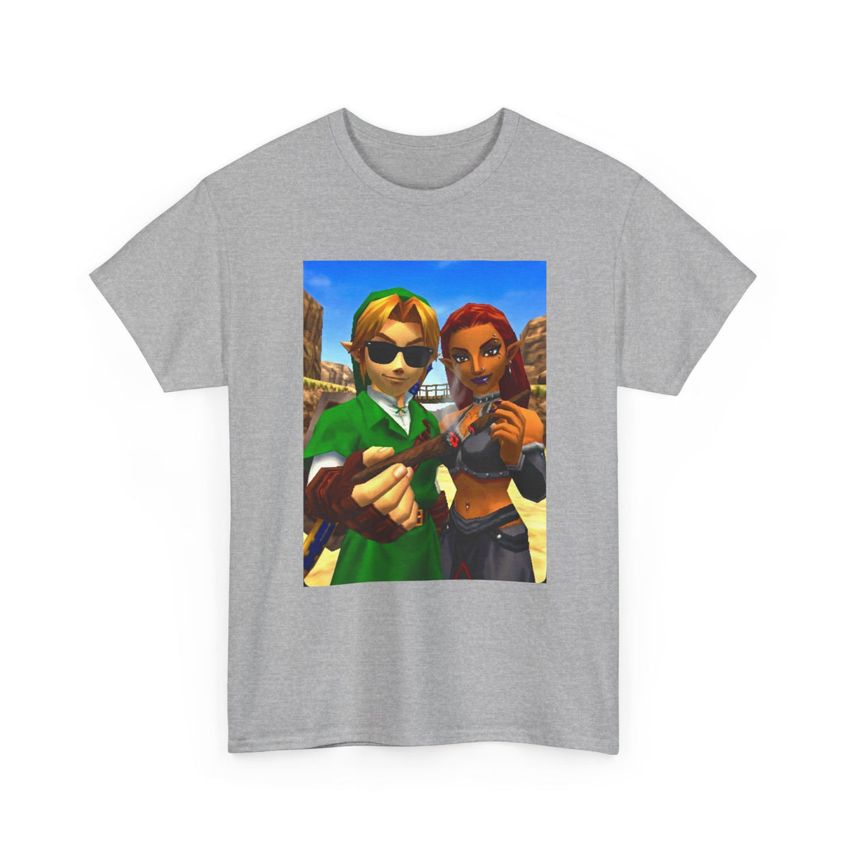 Link And Gerudo Blazing Out West Tee