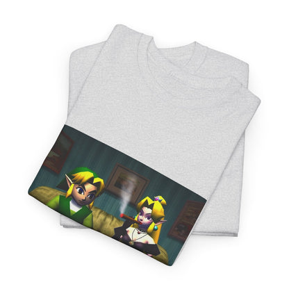 Link and Goth Peach Chillin' and Smoking Tee