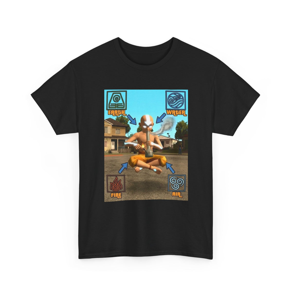 Bender Aang Meditating with Bong Tee