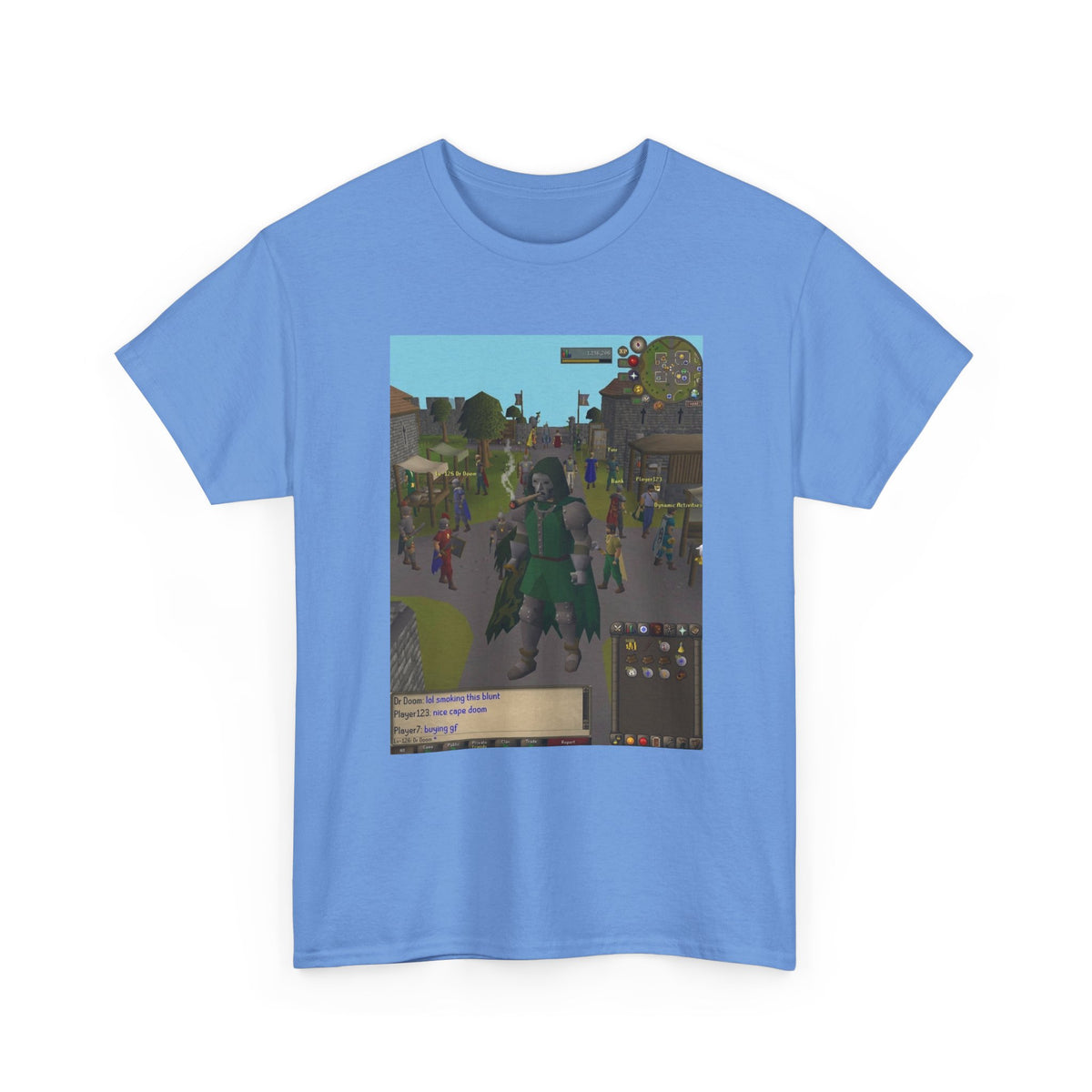 Pixelated Dr. Doom Smoking A Blunt In Gielinor