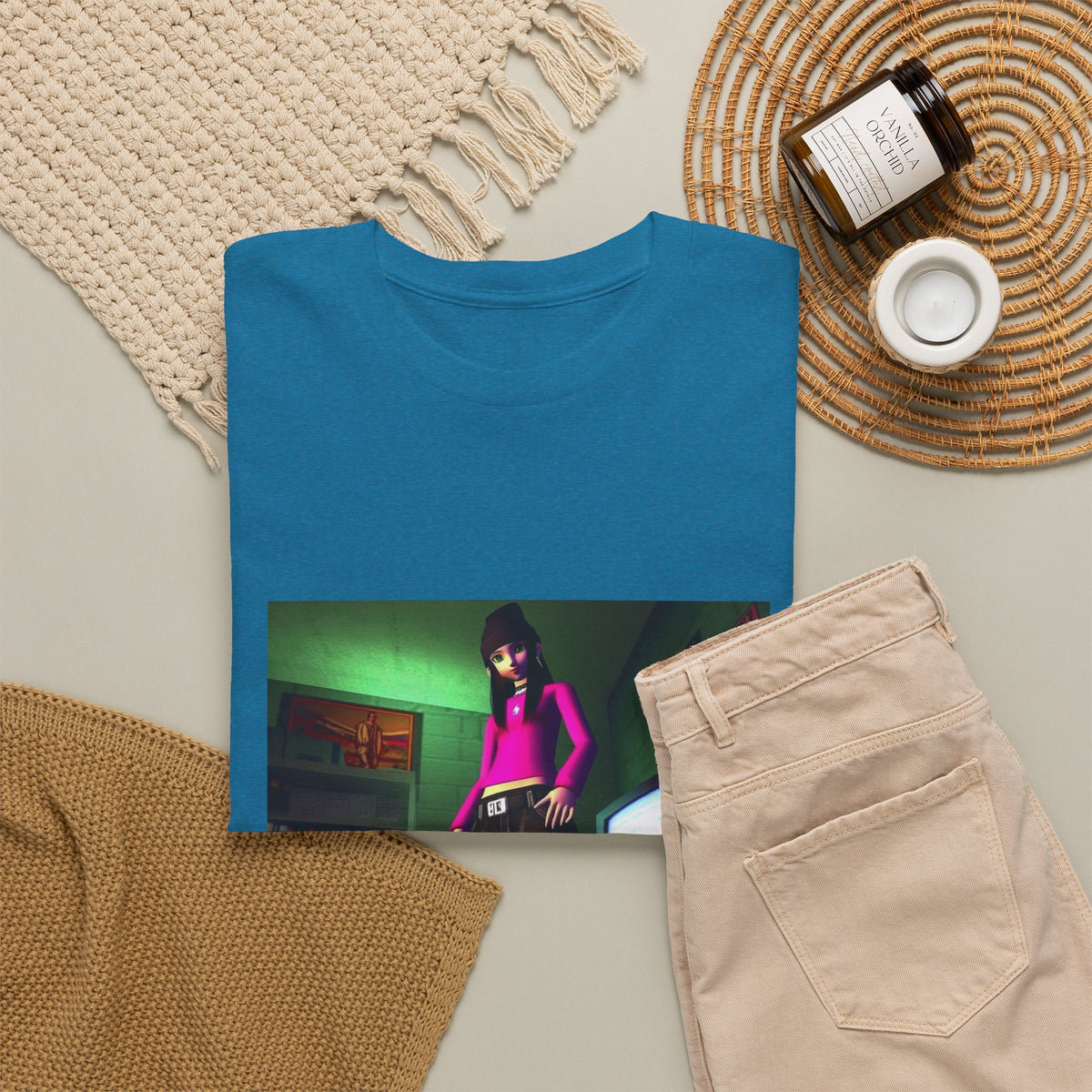 Y2K Vibe Girl In Her Room Tee