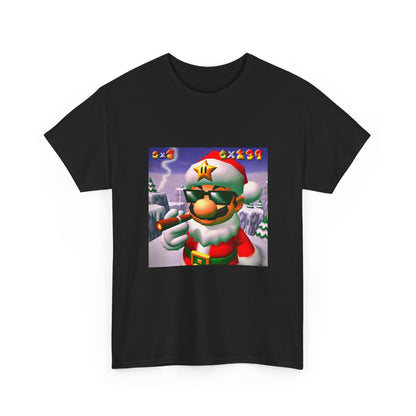 Cool Mario Santa Smoking Cigar Tee