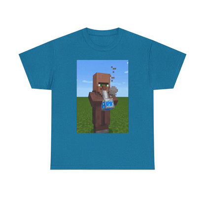 Villager Enjoying A Blocky Bong Hit