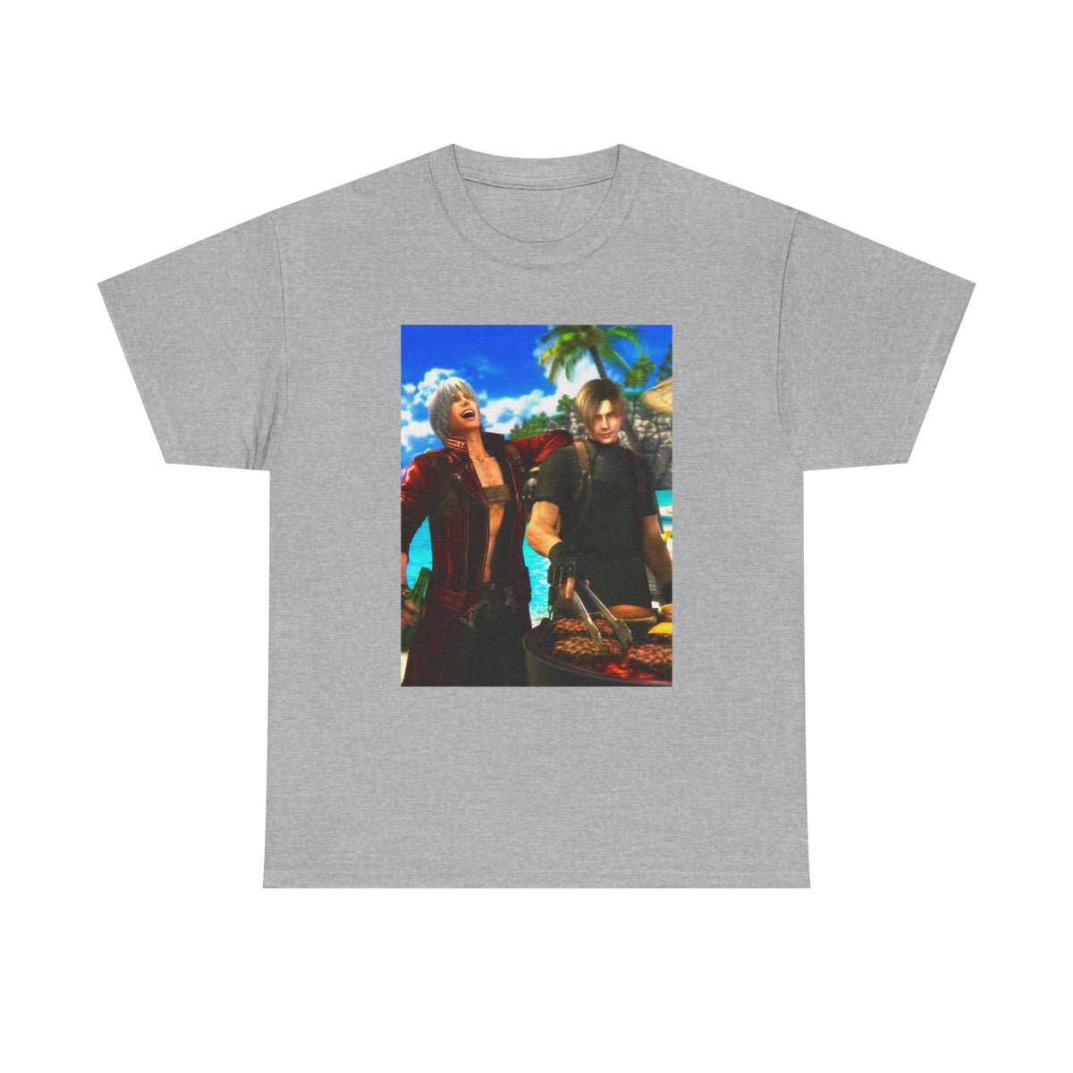 Dante and Leon Grilling on the Beach Tee