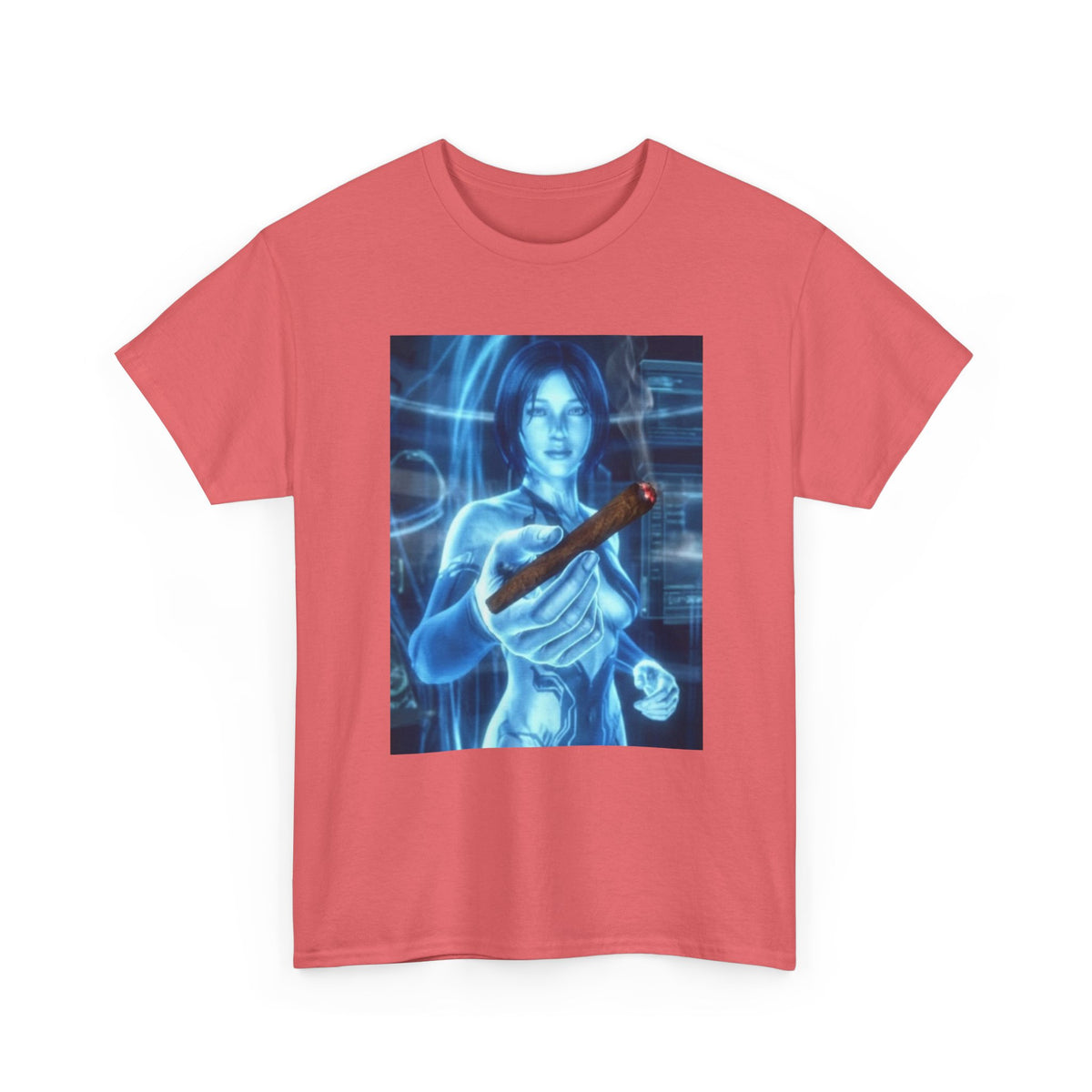 Holographic Babe Passing The Blunt Tee