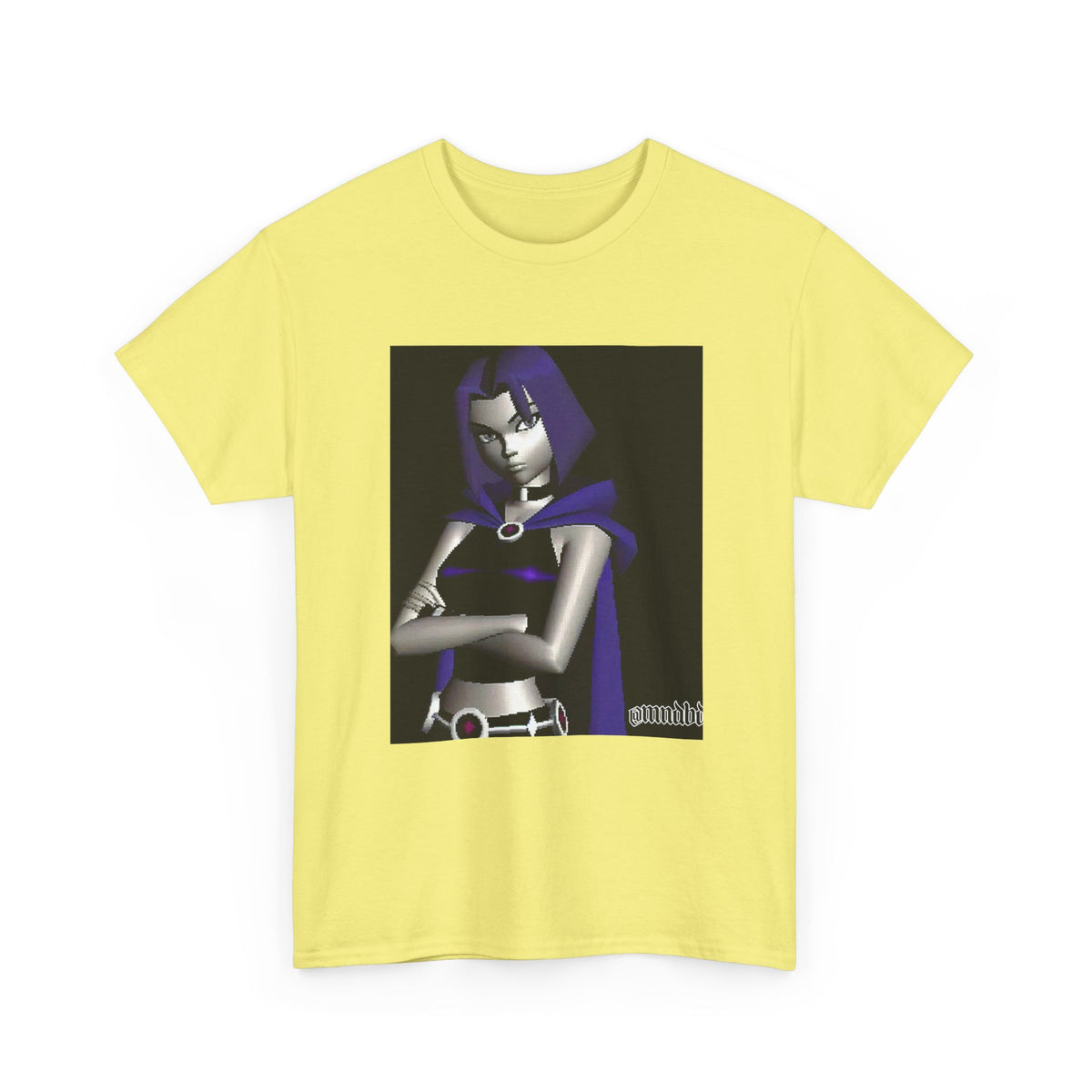 Pixelated Raven Standing Arms Crossed Tee
