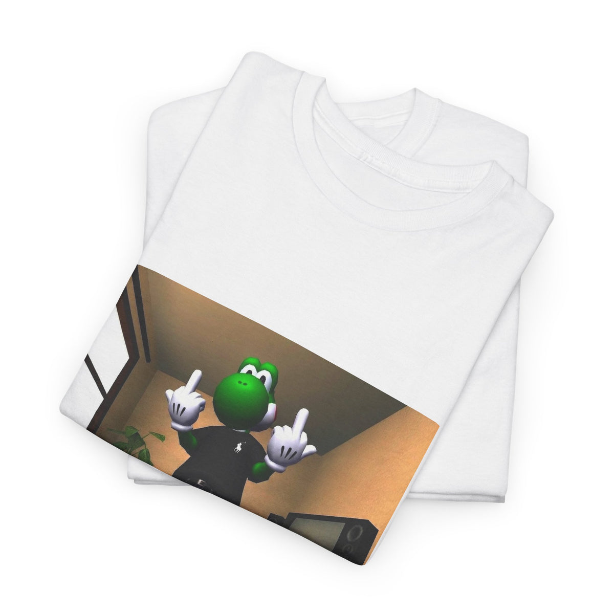 Yoshi Flipping Off In The Living Room Tee