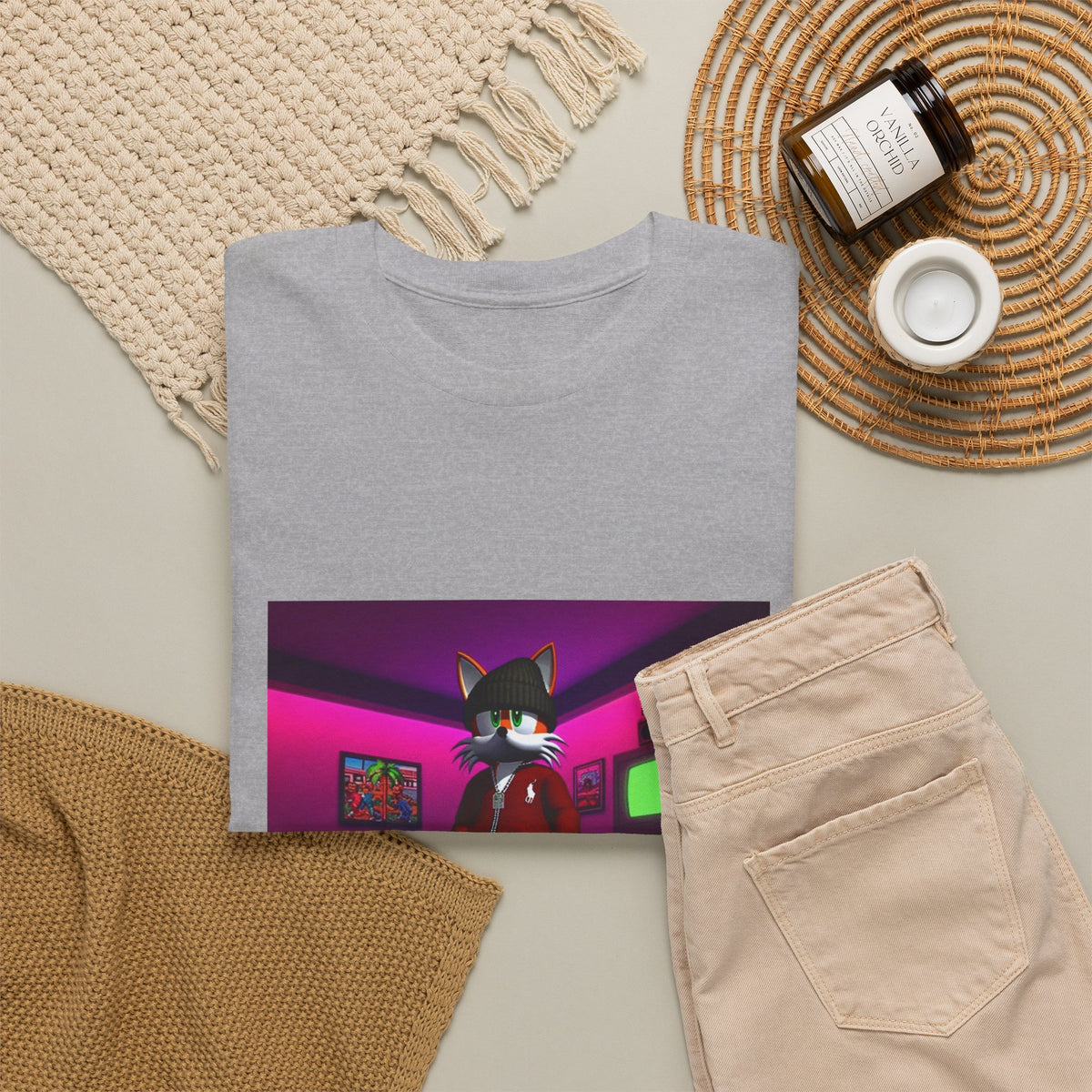 Swagged-Out Fox In Retro Chill Pad