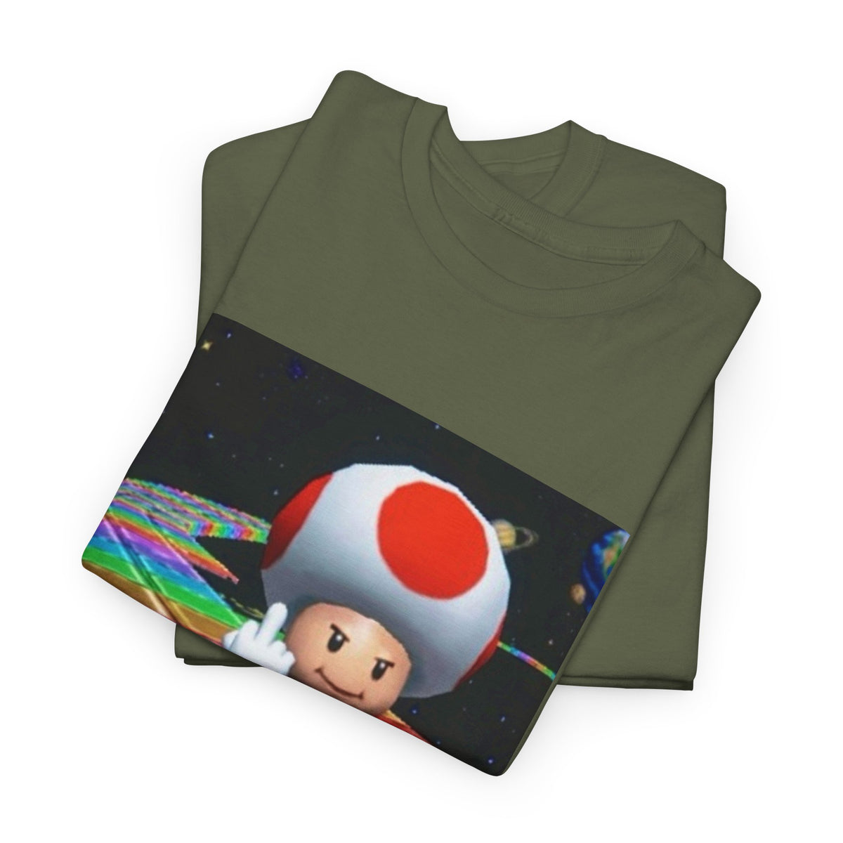 Toad Flipping The Bird On Rainbow Road