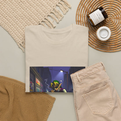 Streetwise Elf Smoking In Alley Tee
