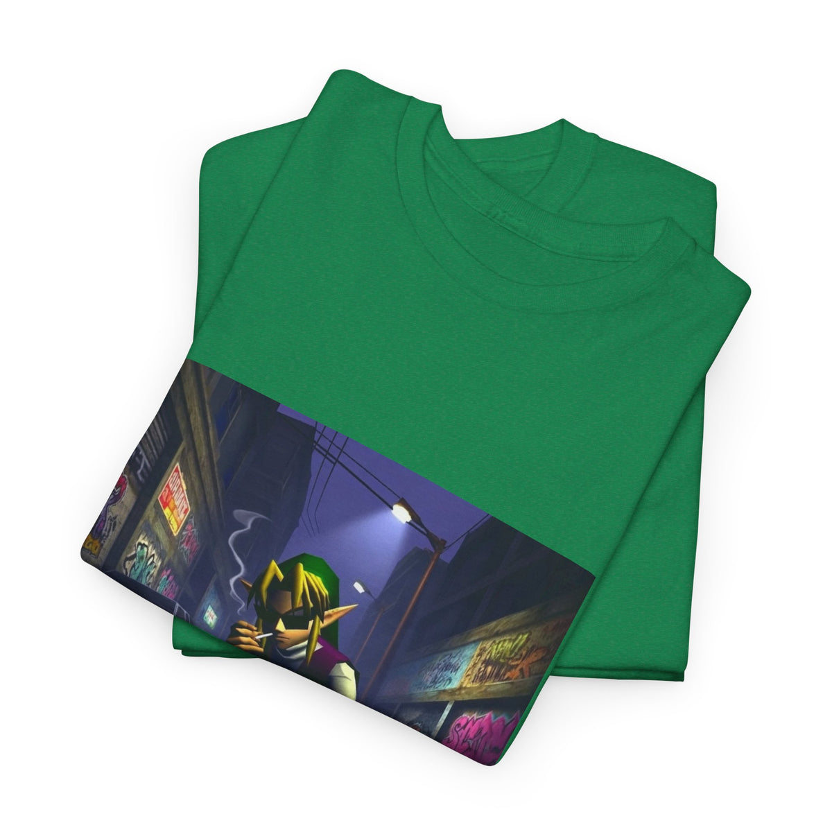 Streetwise Elf Smoking In Alley Tee
