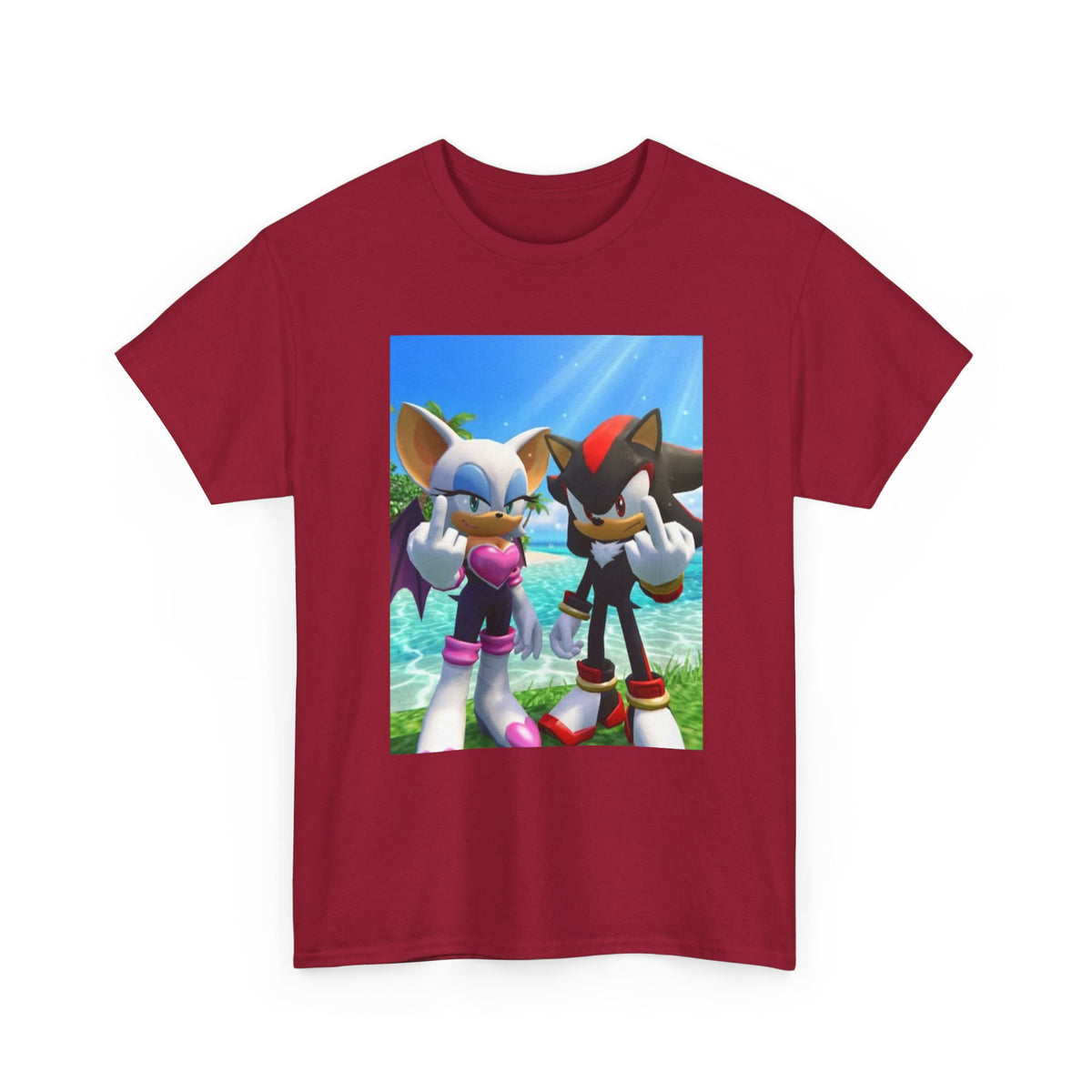 Rouge And Shadow Flipping The Bird Tee (Design 3)