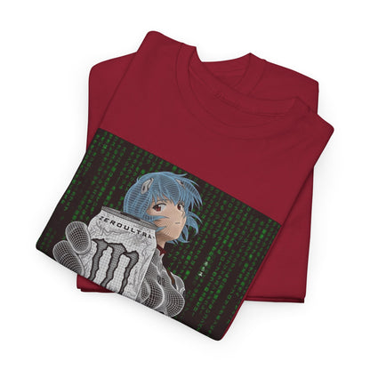 Rei Ayanami Holding Monster Energy Wireframe Tee