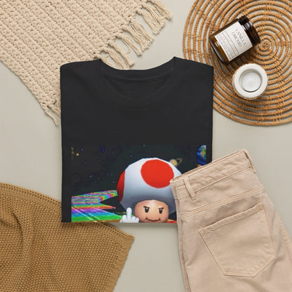 Toad Flipping The Bird On Rainbow Road