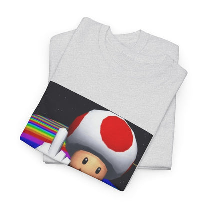 Toad Flipping The Bird On Rainbow Road Tee