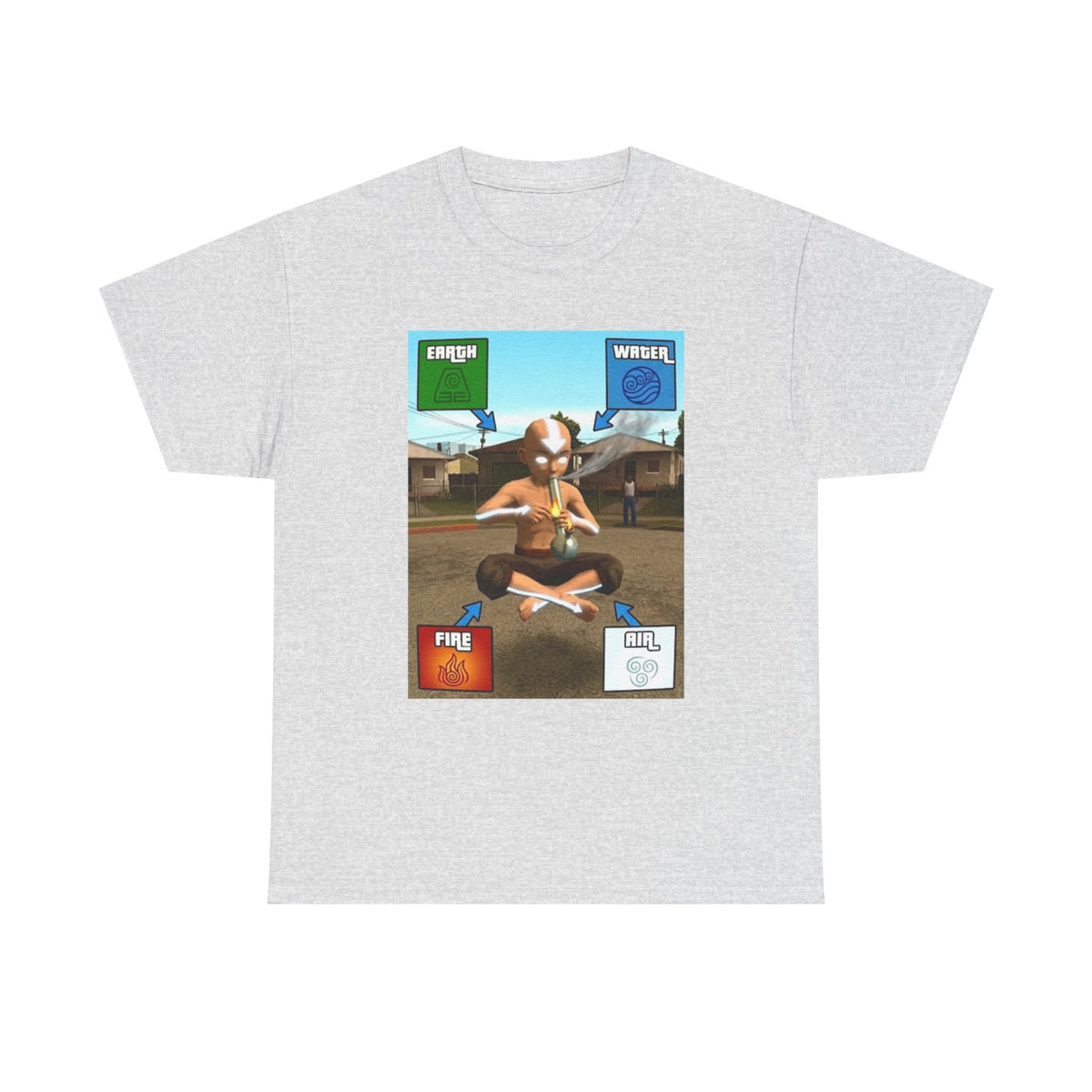 Aang Bending Smoke Elements Tee