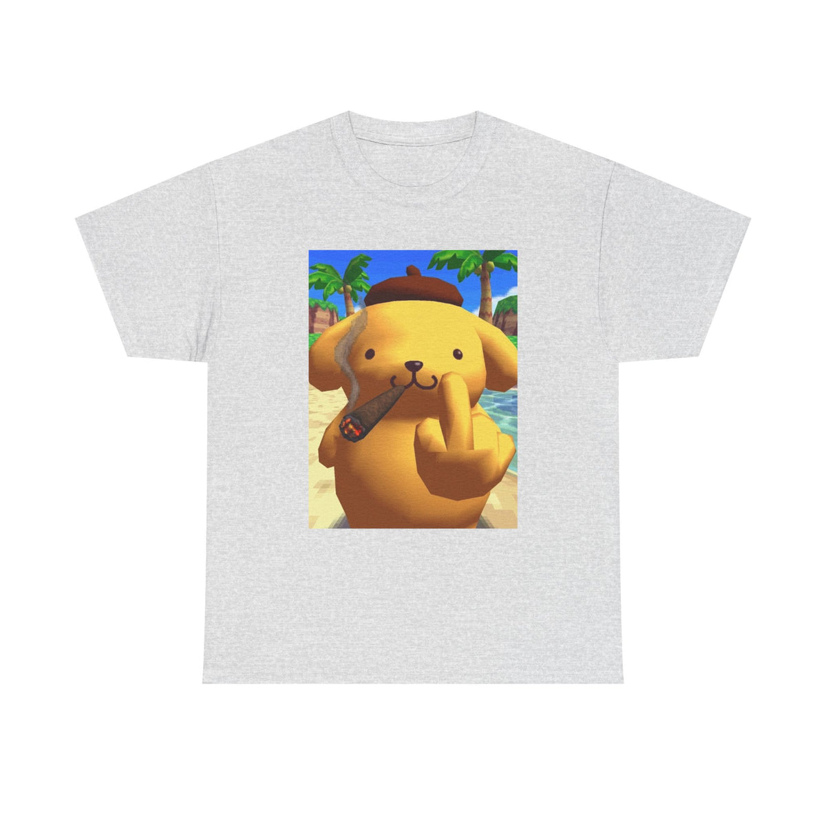 Pompompurin Smoking Blunt & Flipping Off