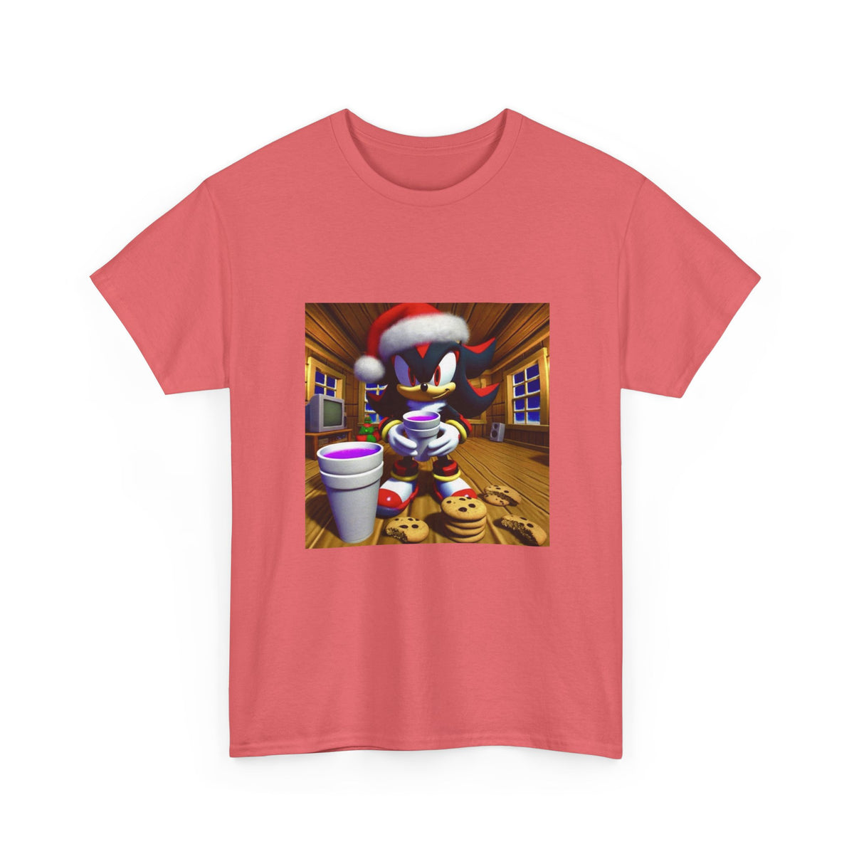 Shadow The Hedgehog With Holiday Purple Drink