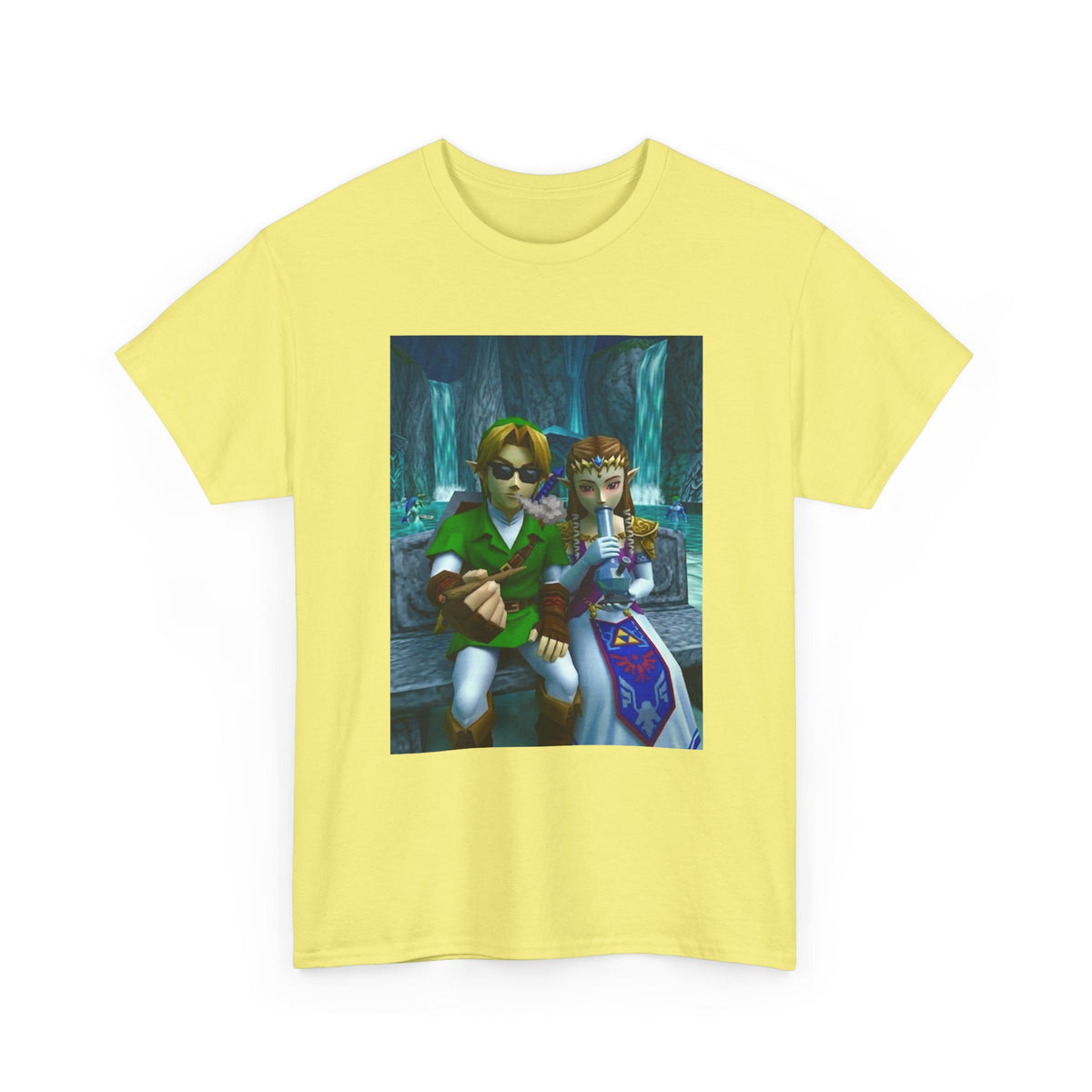Link And Zelda Sharing A Smoke Tee