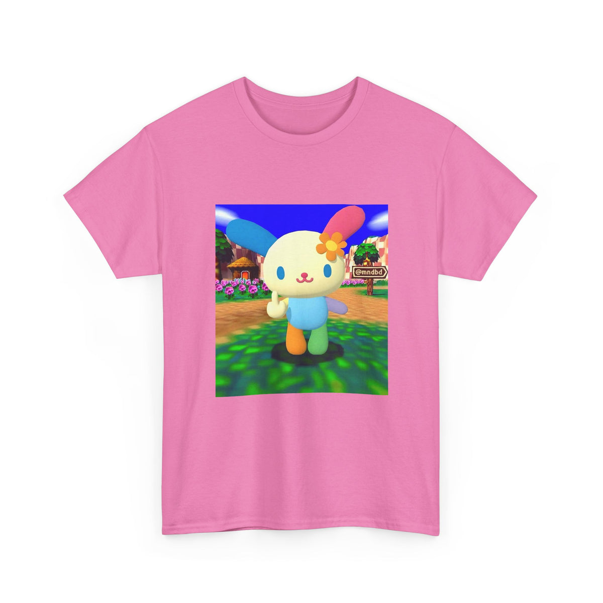 Cute Bunny Giving The Finger Tee