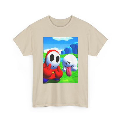 Shy Guy And Boo Flipping The Bird Tee