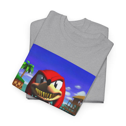 Grill Knuckles Flips Off On Beach Tee