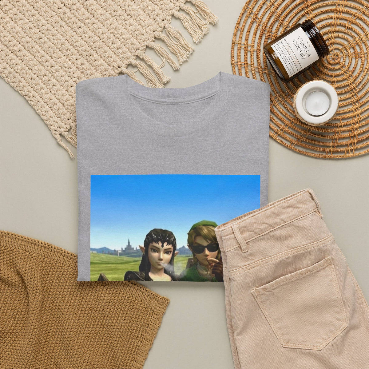 Link And Midna Smoking Blunts Tee