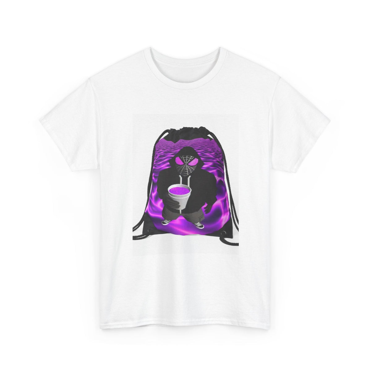 Spider-Hoodie Character Sipping Purple Drank Tee