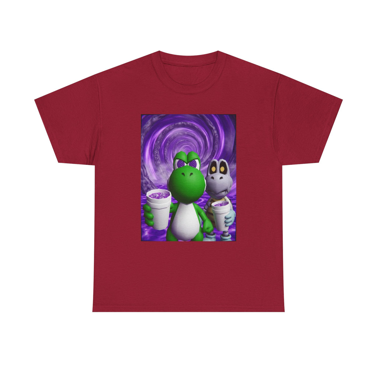 Yoshi And Dry Bones Sippin' Purple