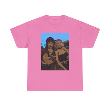 Goth Gamer Girls Sharing A Blunt Tee