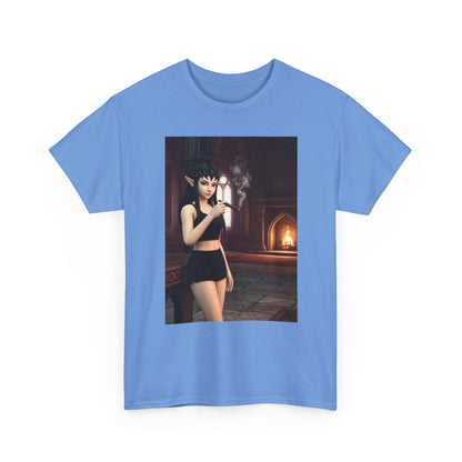 Dark Elf Girl Smoking Cigar Tee