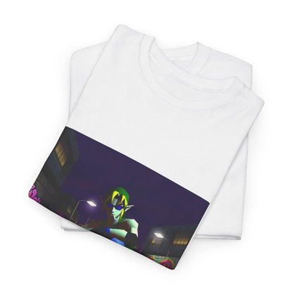 Skater Link Smoking In Neon Alley Tee