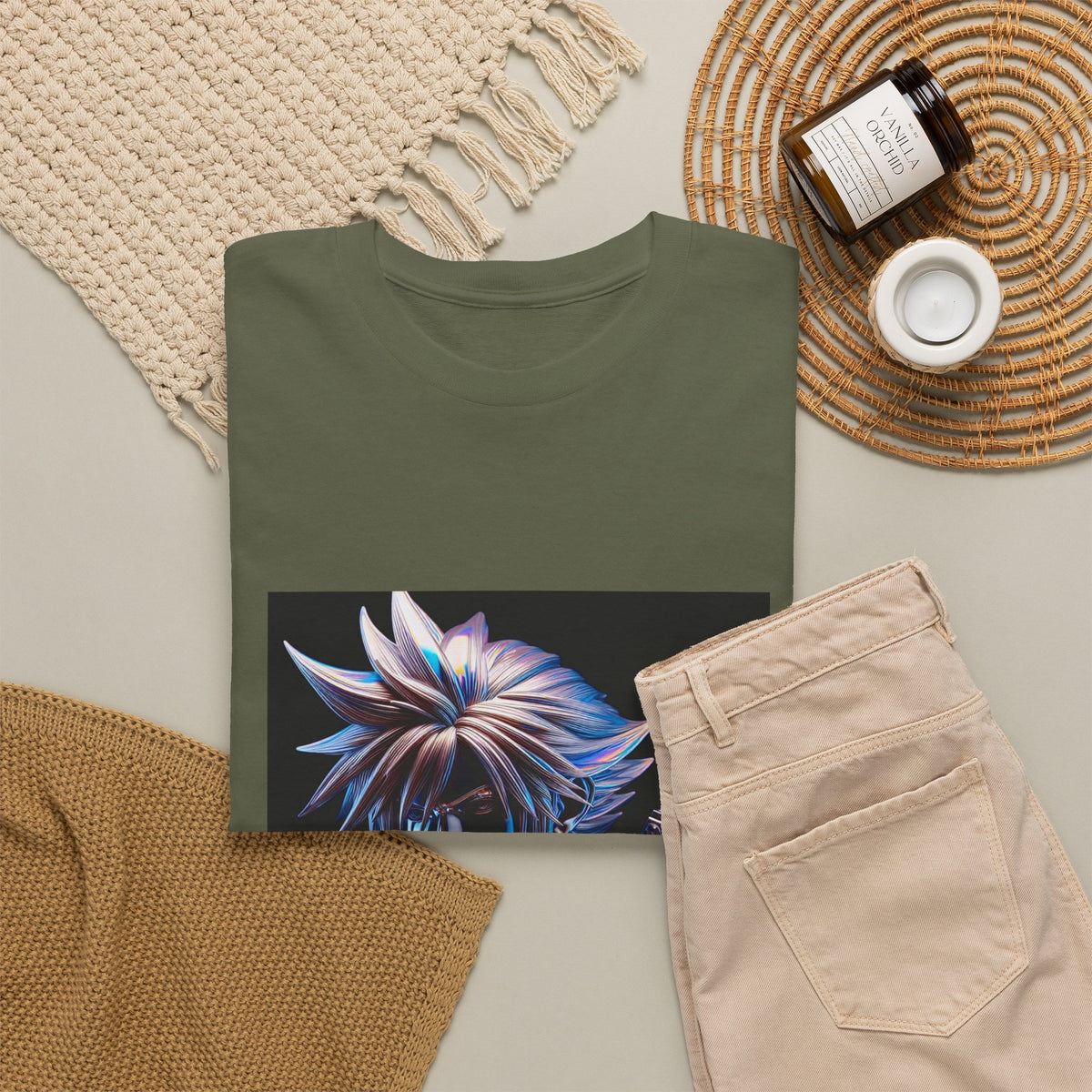 Chrome Warrior With Spiky Hair Tee