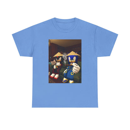 Sonic And Shadow Chilling And Smoking Tee (Design 5)