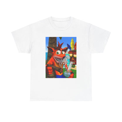Crash Bandicoot Taking A Hit Tee