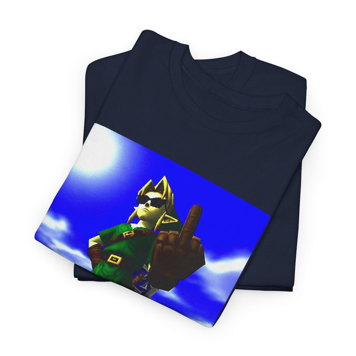 Cool Link Flipping The Bird Tee